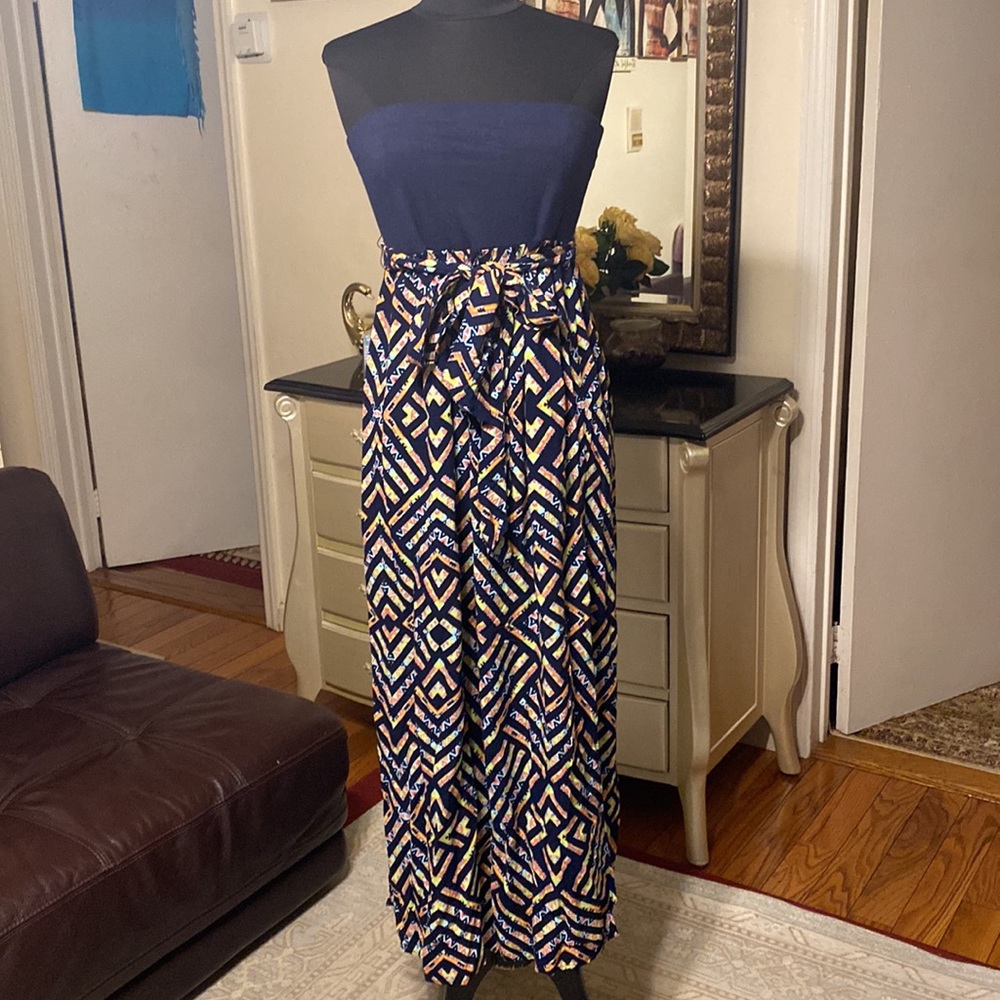 Xhilaration women colorful sleeveless dress size M